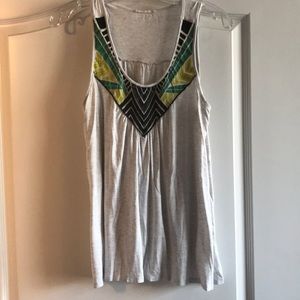 Embroidered Tank Top